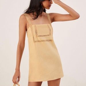Reformation Ida dress in yellow